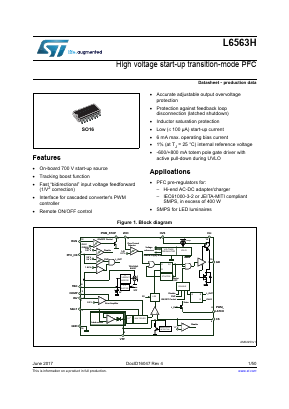 L6563H Datasheet PDF STMicroelectronics