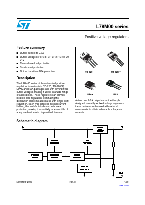 L78M05CV Datasheet PDF STMicroelectronics
