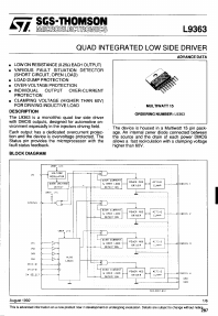 L9363 Datasheet PDF STMicroelectronics