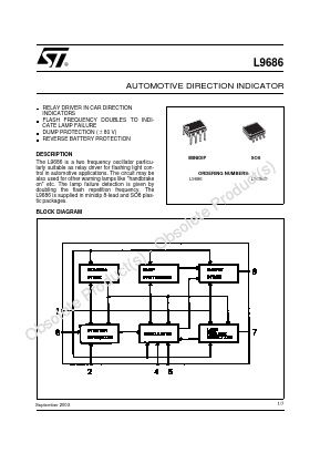 L9686D Datasheet PDF STMicroelectronics
