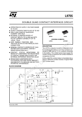 L9705 Datasheet PDF STMicroelectronics