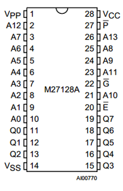 M27128A-25F6 Datasheet PDF STMicroelectronics