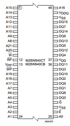 M28W640CT80ZB1T Datasheet PDF STMicroelectronics