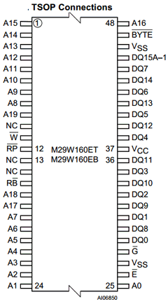 M29W160EB79N6T Datasheet PDF STMicroelectronics