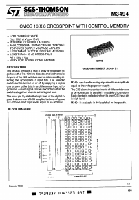 M3494 Datasheet PDF STMicroelectronics