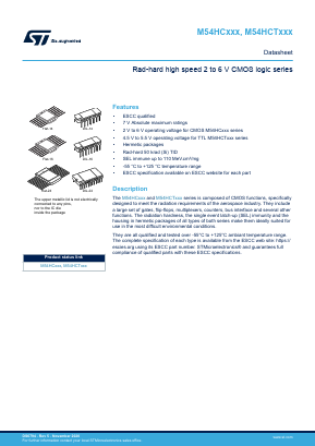 M54HC541KG Datasheet PDF STMicroelectronics