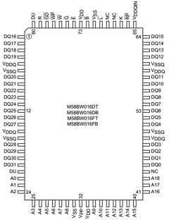 M58BW016DB80ZA3F Datasheet PDF STMicroelectronics