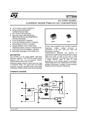 ST730A Datasheet PDF STMicroelectronics