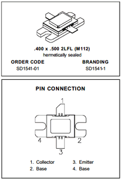 SD1541-1 Datasheet PDF STMicroelectronics