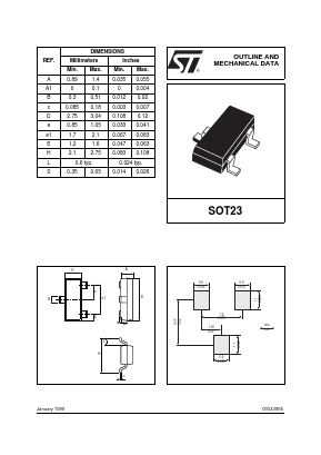 SOT23 Datasheet PDF STMicroelectronics