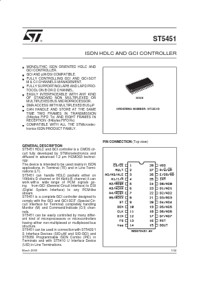 ST5451 Datasheet PDF STMicroelectronics