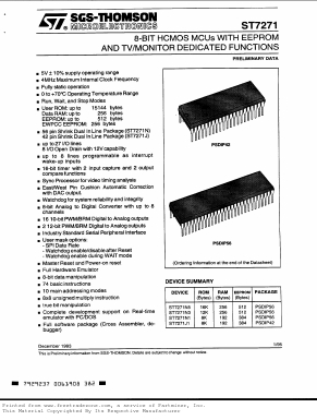 ST7271 Datasheet PDF STMicroelectronics