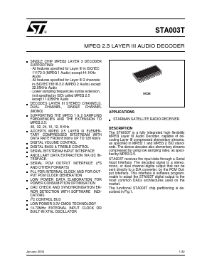 STA003T Datasheet PDF STMicroelectronics