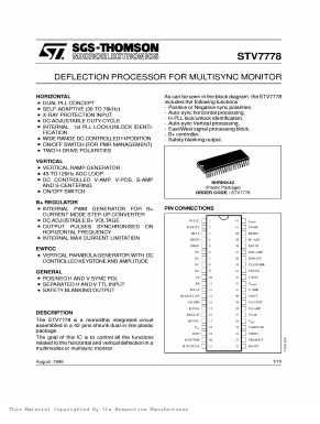 STV7778 Datasheet PDF STMicroelectronics