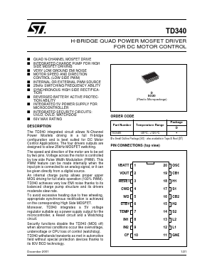 TD340I Datasheet PDF STMicroelectronics