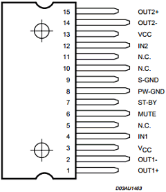 TDA7297SA Datasheet PDF STMicroelectronics
