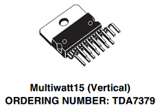 TDA7379 Datasheet PDF STMicroelectronics