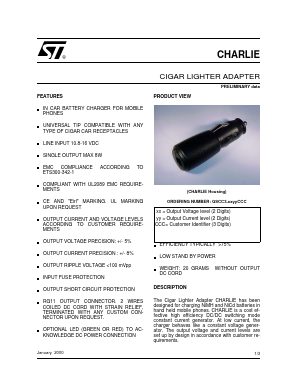 GS-CHARLIE Datasheet PDF STMicroelectronics