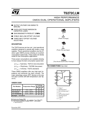 TS272AMPT Datasheet PDF STMicroelectronics