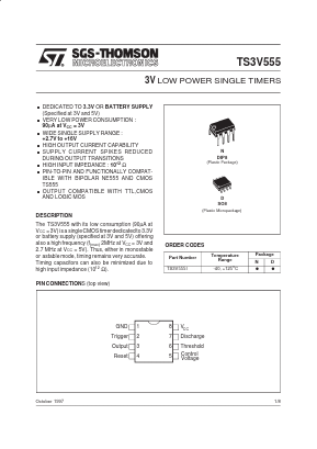 TS3V555ID Datasheet PDF STMicroelectronics