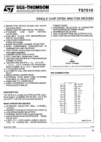 TS7515 Datasheet PDF STMicroelectronics