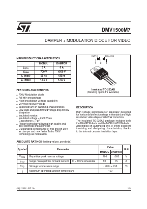 DMV1500M7F5 Datasheet PDF STMicroelectronics