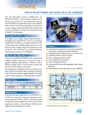 VIPER53ESP Datasheet PDF STMicroelectronics