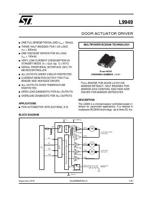 L9949 Datasheet PDF STMicroelectronics