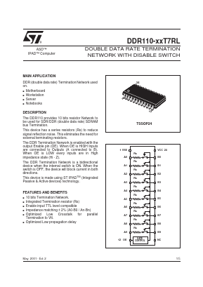 DDR110-27T7RL Datasheet PDF STMicroelectronics