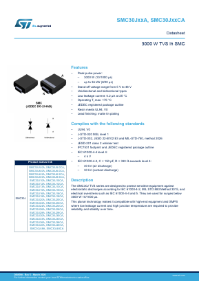 SMC30J36A Datasheet PDF STMicroelectronics