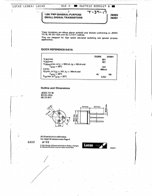 2N2906 Datasheet PDF STMicroelectronics