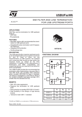 USBUF Datasheet PDF STMicroelectronics