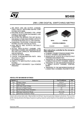 M3488Q1 Datasheet PDF STMicroelectronics