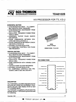 TDA8102B Datasheet PDF STMicroelectronics