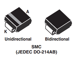 SMCJ10A-TR Datasheet PDF STMicroelectronics
