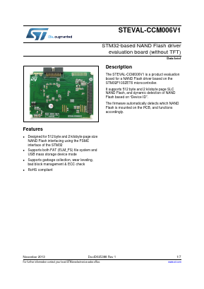 STEVAL-CCM006V1 Datasheet PDF STMicroelectronics