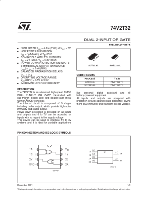 74V2T32 Datasheet PDF STMicroelectronics