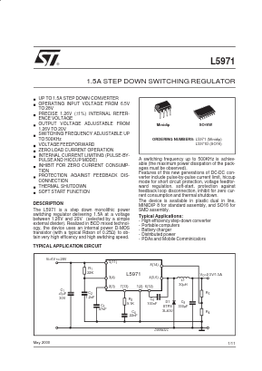L5971D Datasheet PDF STMicroelectronics