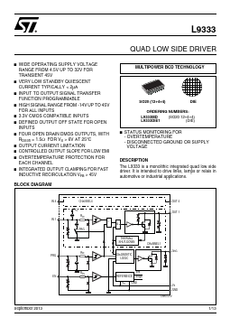 L9333 Datasheet PDF STMicroelectronics