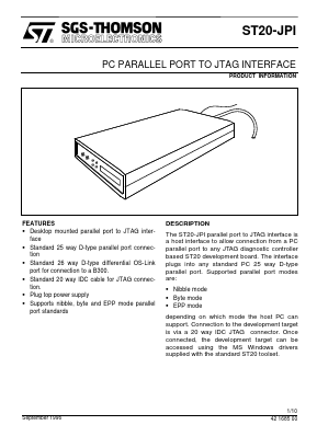 ST20-JPI-UK Datasheet PDF STMicroelectronics