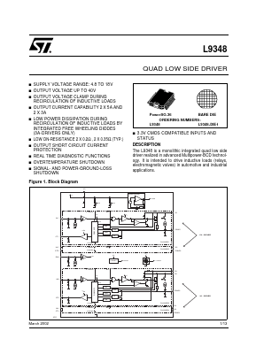 L9348 Datasheet PDF STMicroelectronics