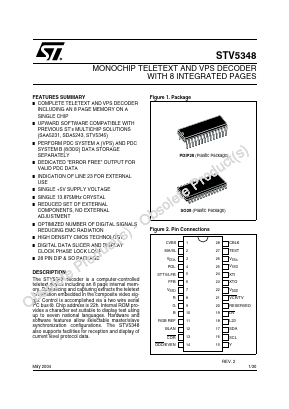 STV5348D Datasheet PDF STMicroelectronics