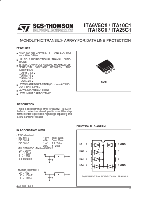 ITA18C1 Datasheet PDF STMicroelectronics