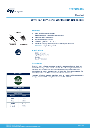 PSC10065G2 Datasheet PDF STMicroelectronics