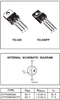 STP30NE06L Datasheet PDF STMicroelectronics