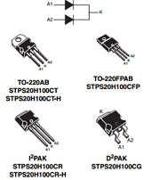 STPS20H100CR-H Datasheet PDF STMicroelectronics