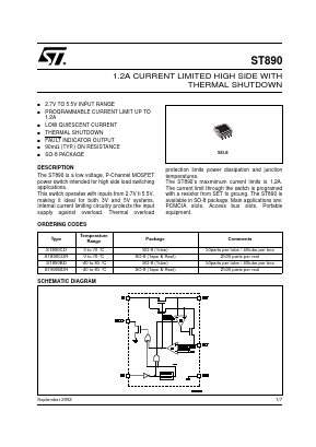 ST890BDR Datasheet PDF STMicroelectronics