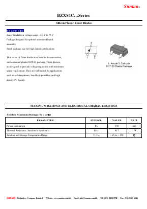 BZX84C5V1 Datasheet PDF Suntan Capacitors