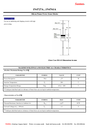 1N4746A Datasheet PDF Suntan Capacitors
