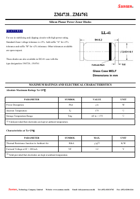 ZM4749 Datasheet PDF Suntan Capacitors